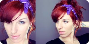 Diptych red hair
